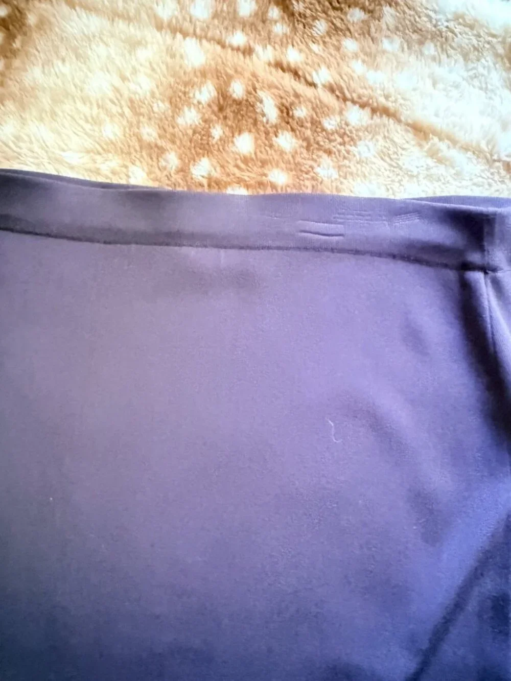Plus Size 1X Misook Navy Knit Maxi Skirt Side Slit